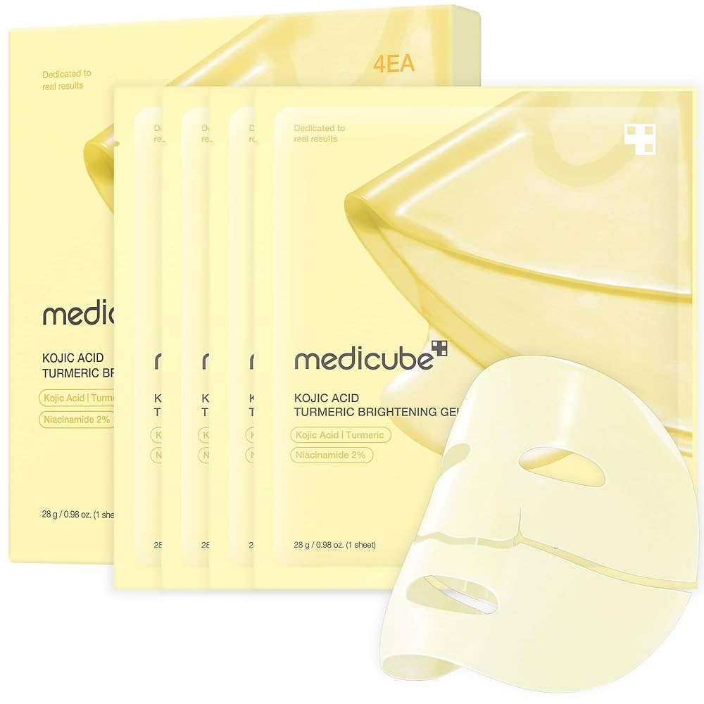 medicube Kojic Acid Tumeric Brightening Gel Mask 4 Stück