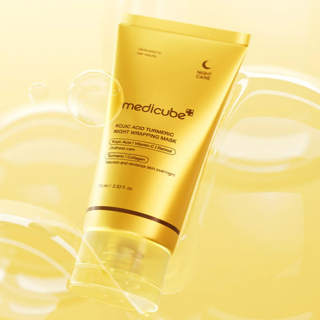 medicube Kojic Acid Turmeric Overnight Wrapping Mask|medicube Kojic Acid Gurkemeie Nattinnpakningsmaske